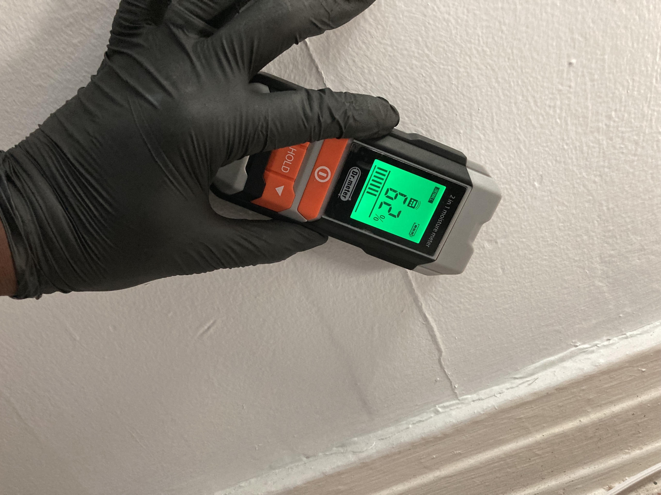 Mold moisture detection inspection